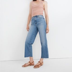 Madewell perfect vintage wide leg crop jean